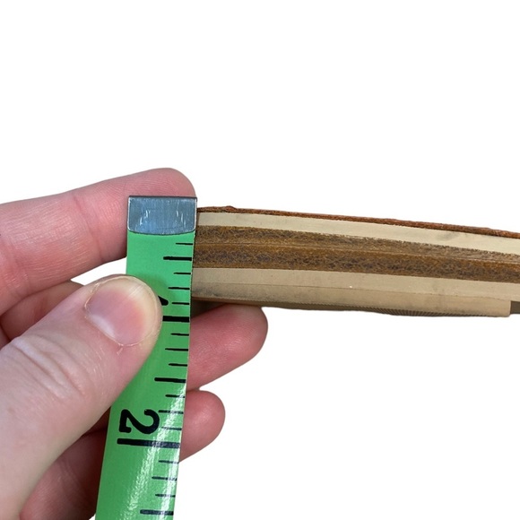 Toms Leather Slide Sandal in platinum H-shaped band 8.5 - Picture 8 of 15